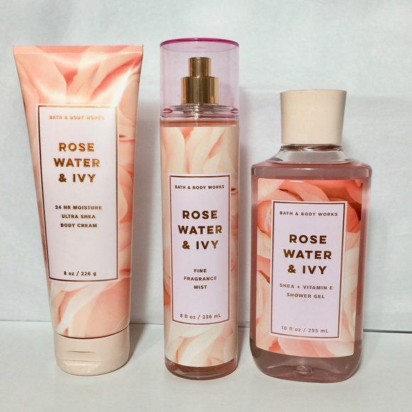 Bath & Body Works Other - ROSE WATER & IVY 3 piece set